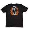 Casket on fire tee